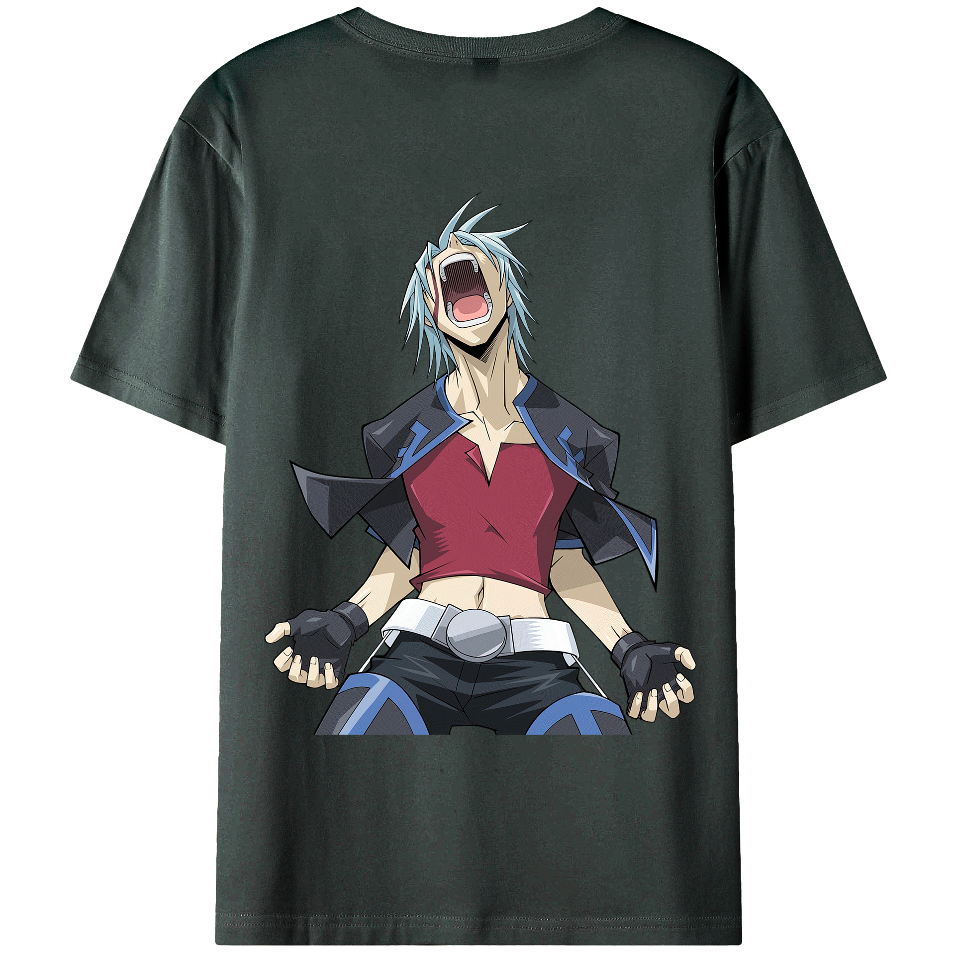 （画像用） 遊☆戯☆王 Yu-Gi-Oh! 綿100％ メンズ半袖Tシャツ（バックプリント） 通気性